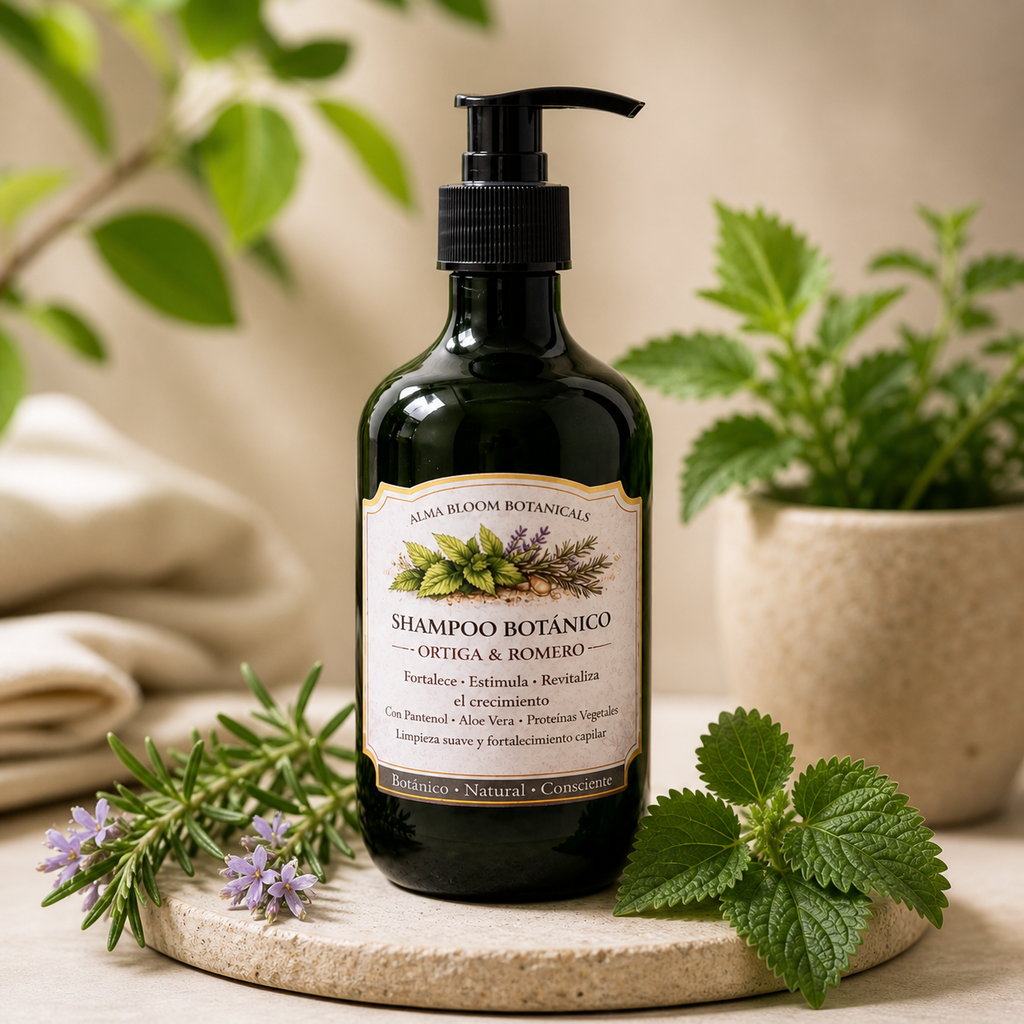 Shampoo Botánico Fortalecedor – Romero & Ortiga