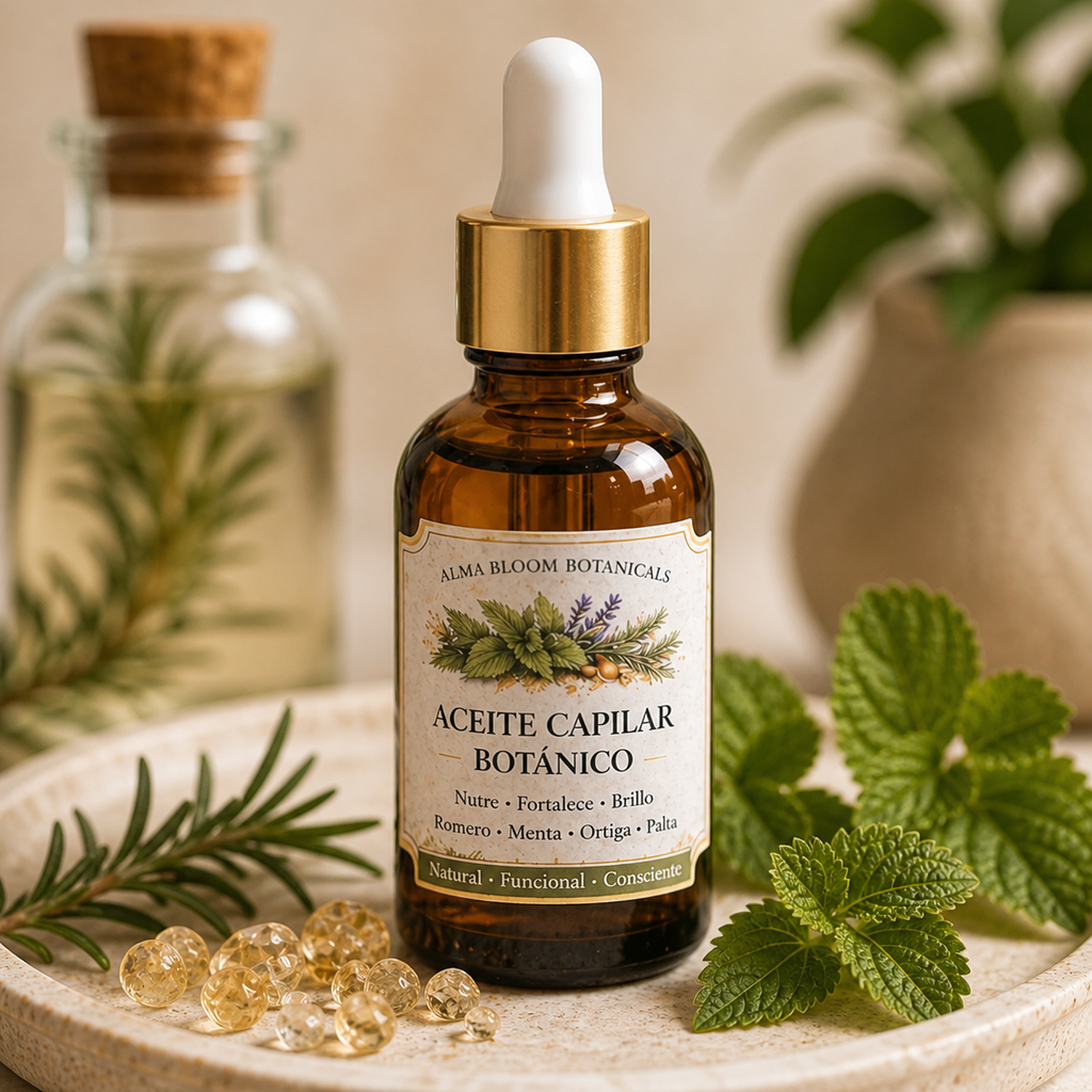Elixir Capilar Nutritivo – Romero, Ortiga & Menta