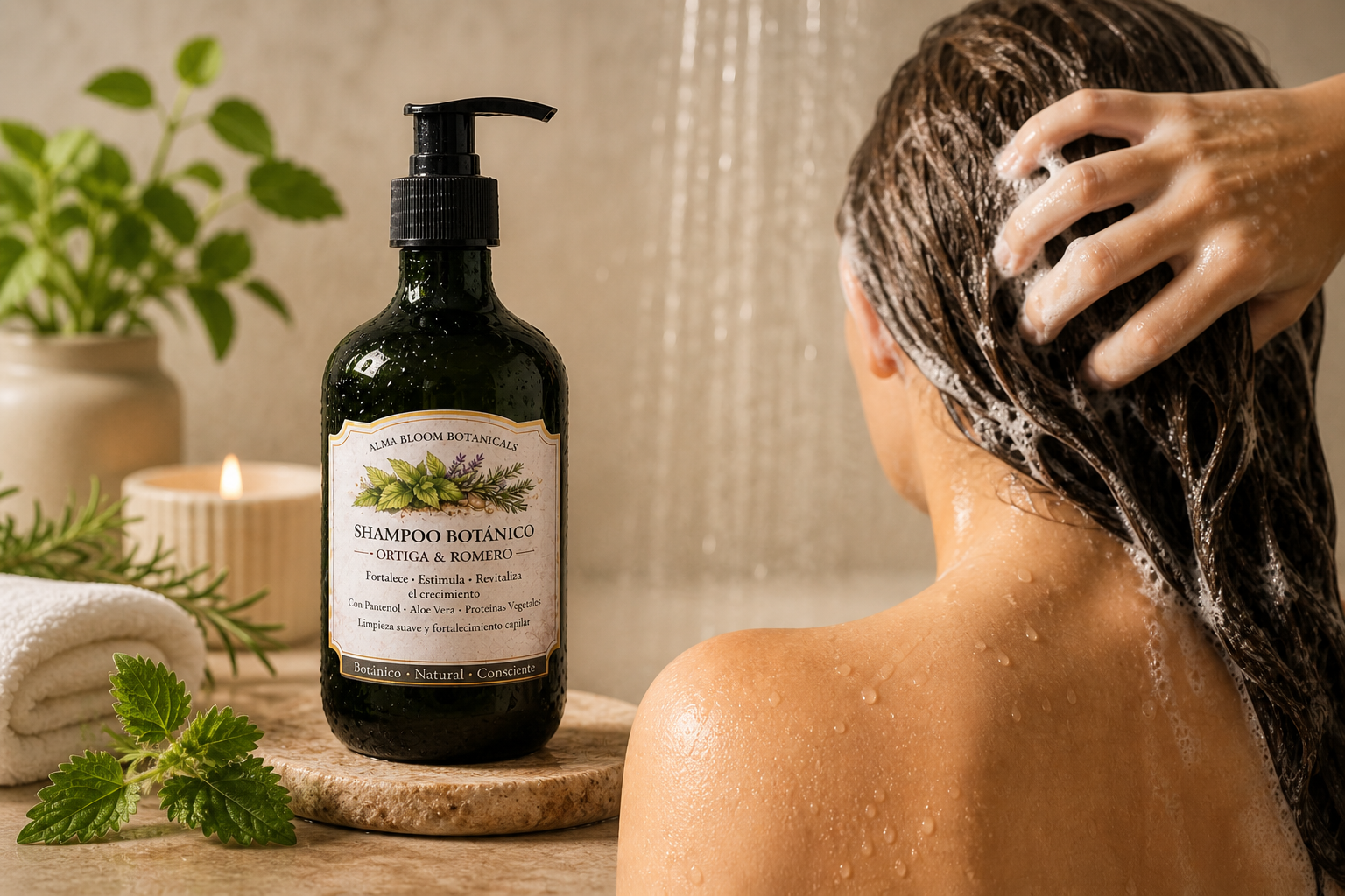 Shampoo Botánico Fortalecedor – Romero & Ortiga